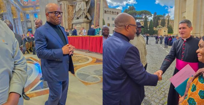 Akpabio arrives Vatican City for Pope Francis’ burial
