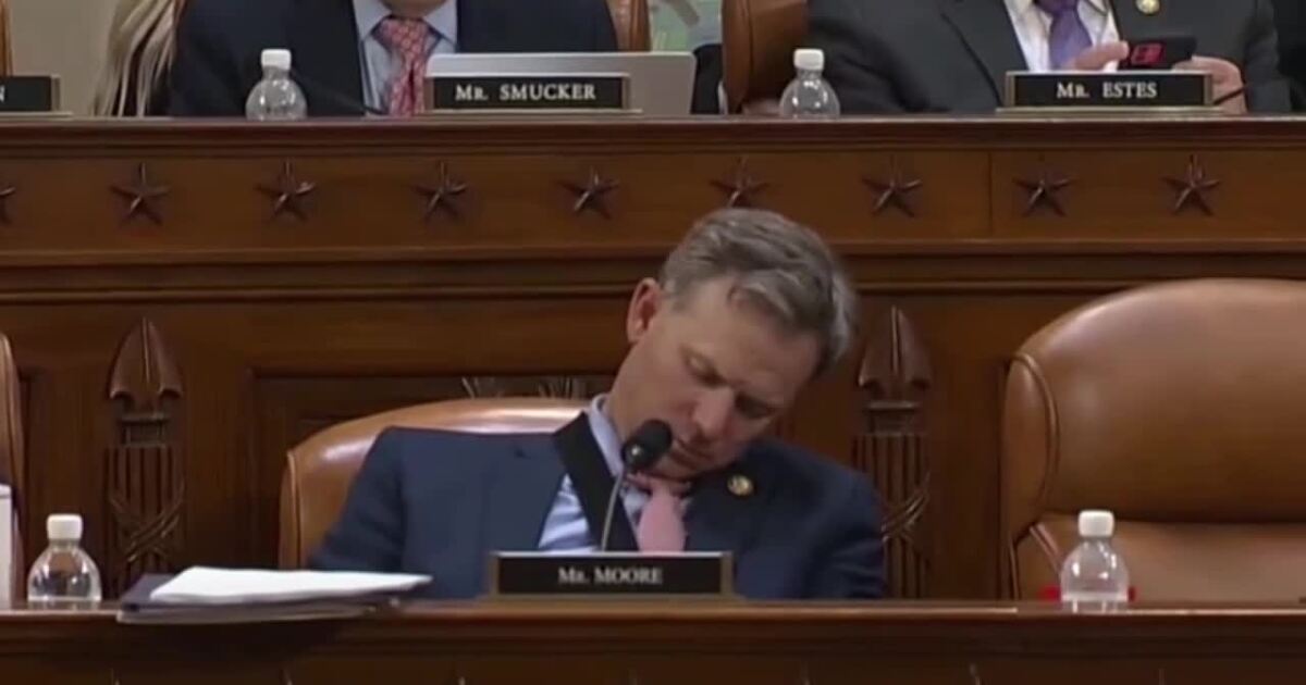 Utah Congressman Blake Moore caught on camera napping during tax bill vote