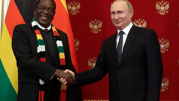 Putin holds talks with African, Palestinian leaders on security