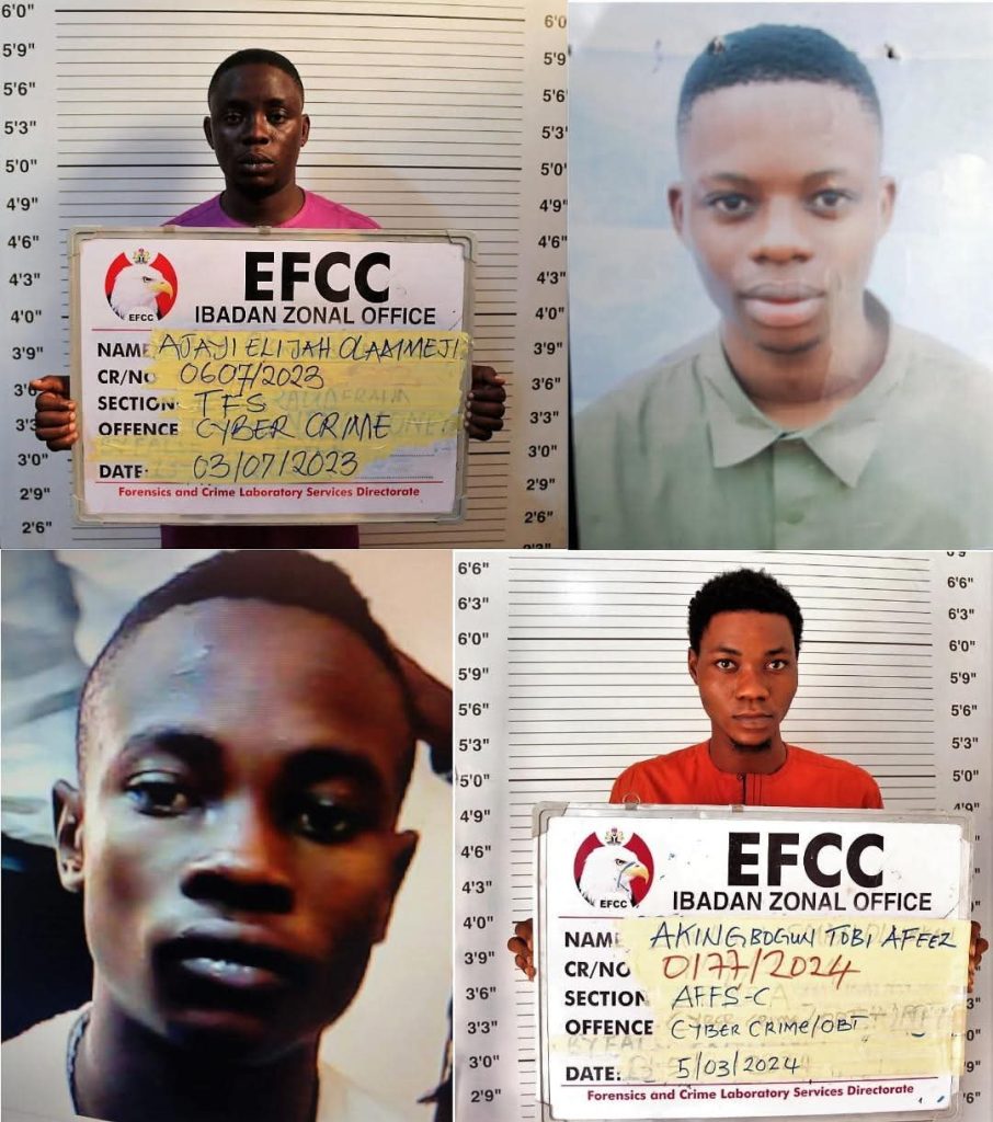 Court jails 32 Yahoo Boys in Ibadan, Osogbo