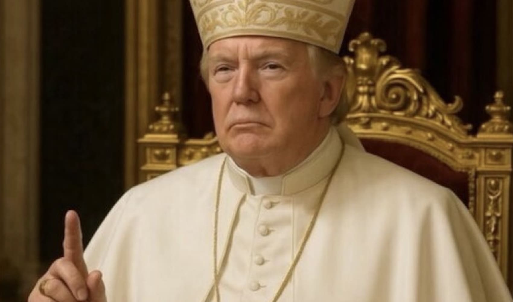 Trump shares photo of himself as Pope