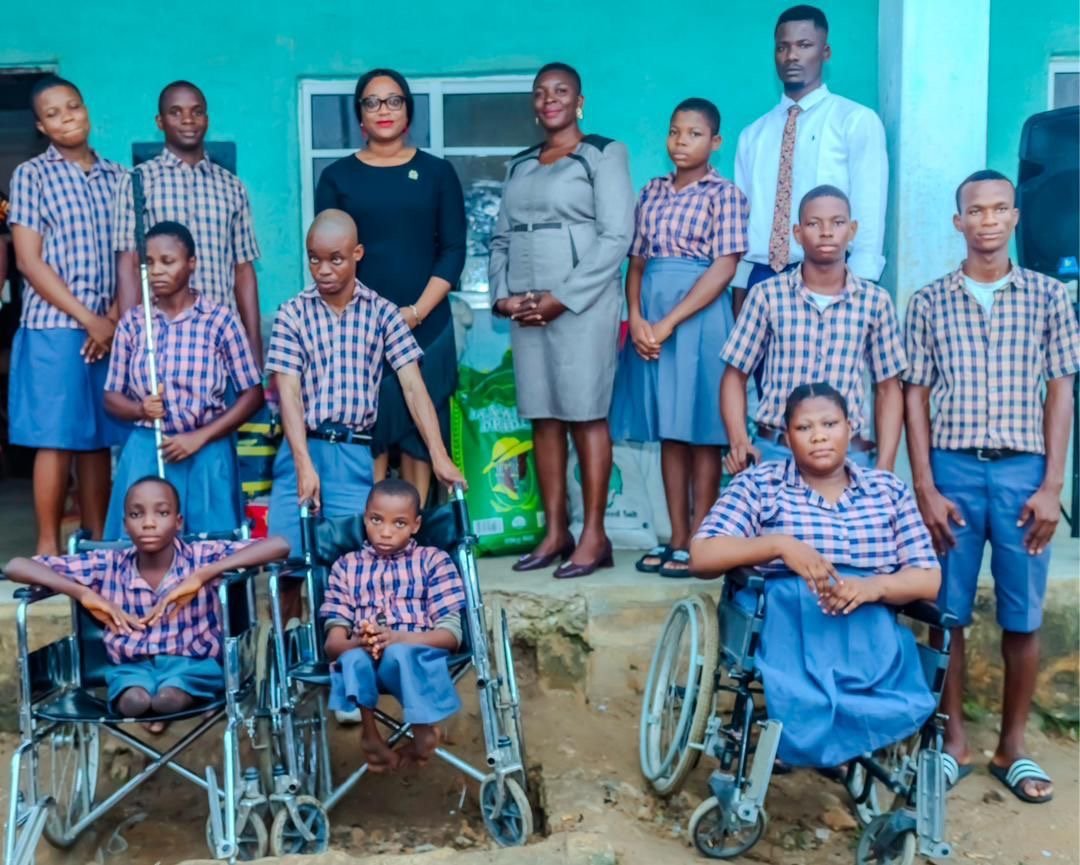 0c47ad4d a235 45a0 8f61 e7919bc2ee93 Lady Obareki Assures Physically Challenged Children in Akwa Ibom of Inclusion and Support
