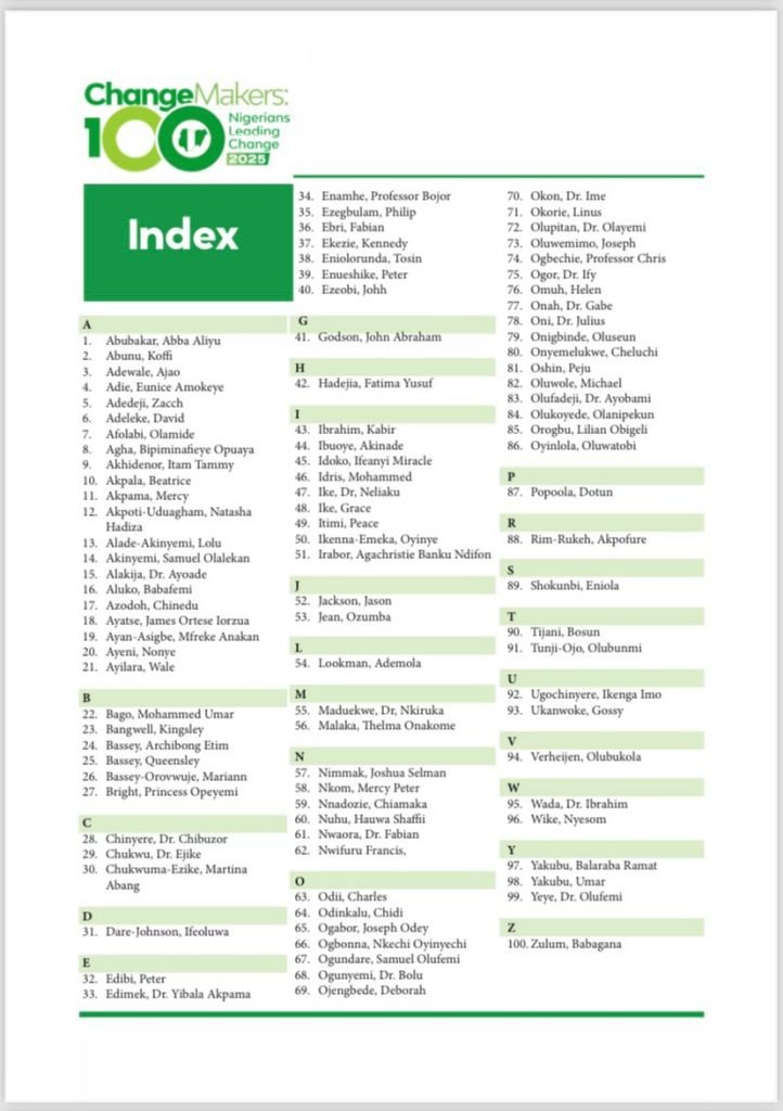 Archibong Bassey, Grace Ike named among 100 Nigerians leading change