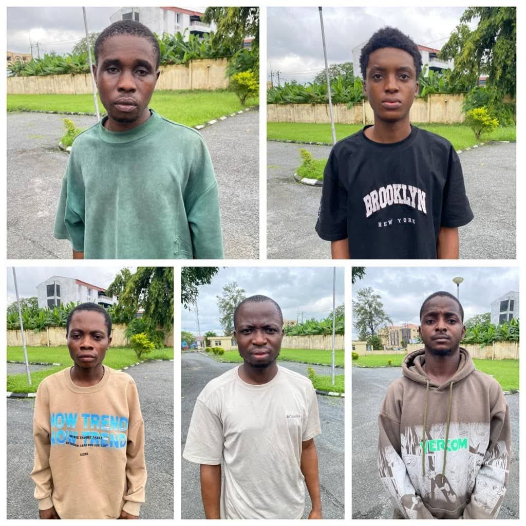 Court jails 5 over internet fraud in Calabar - Okon Dennis Akpan, Franklin Agara Mbeh, Peter Chinedu Okpaga, Nwofoke Celestine and Paul Egede Chinedu