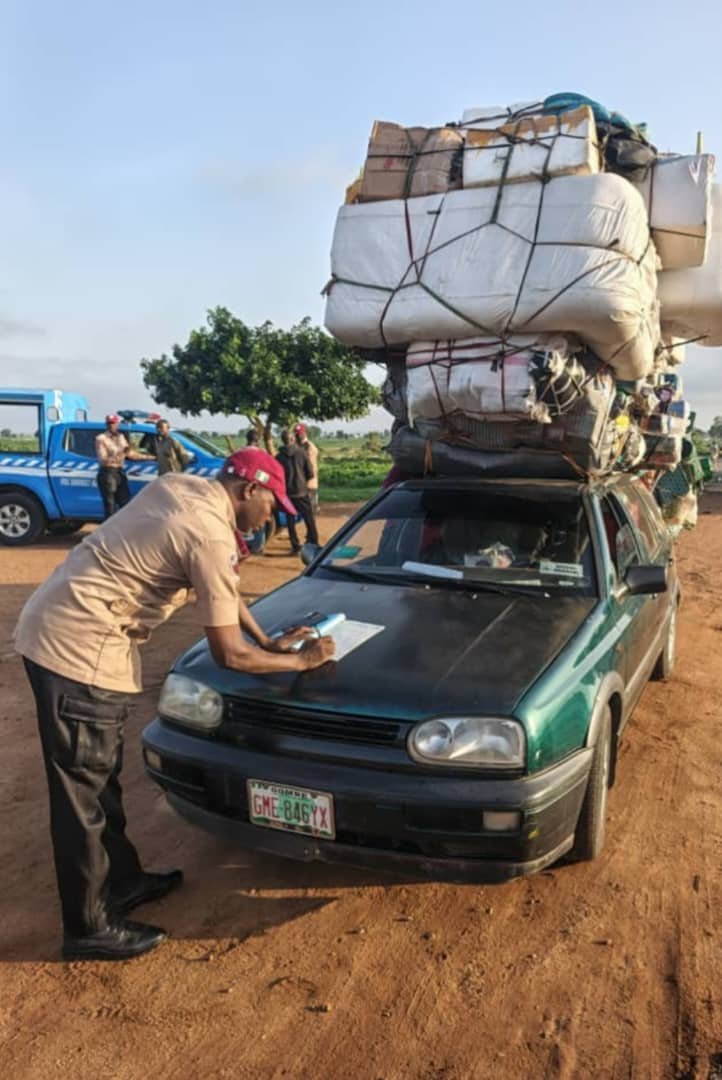 frsc over load vehicle 2 FRSC recovers 35 stolen vehicles in 6 months