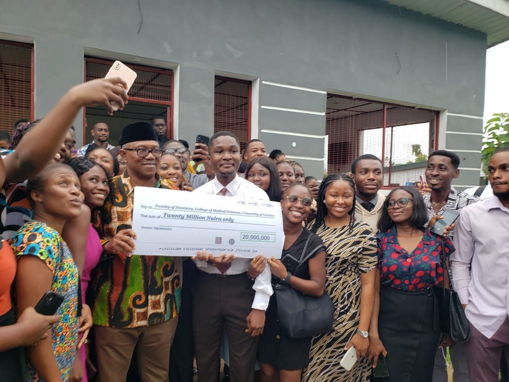 Peter Obi donates N20m to UNICAL Dentistry Faculty