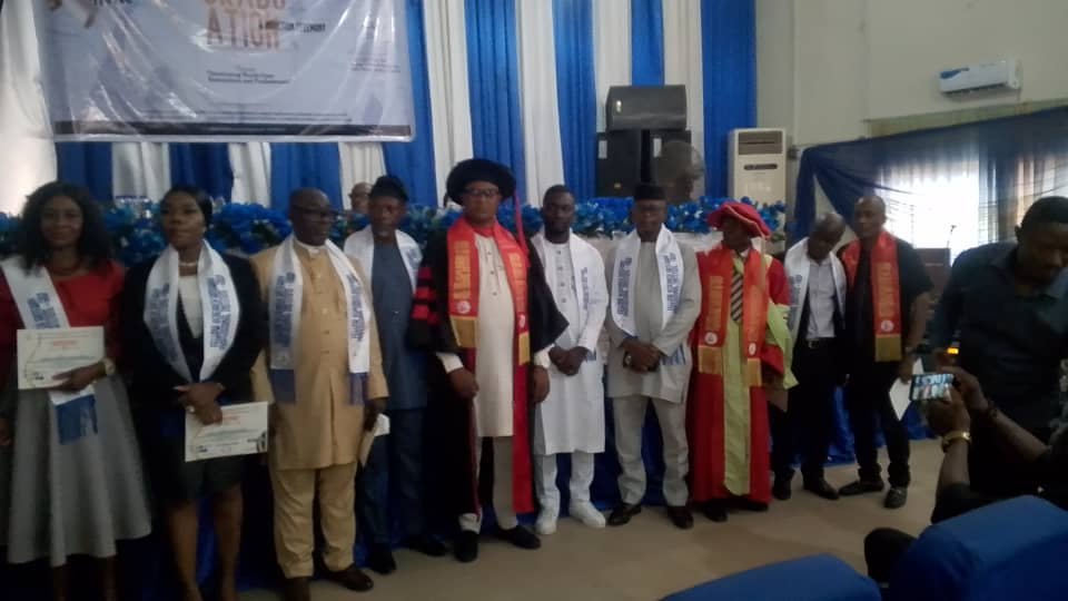 Research Institute honours Gov Otu's Chief of Staff, wife Virginia Ironbar, NUJ Chairman, others at maiden graduation/induction ceremony