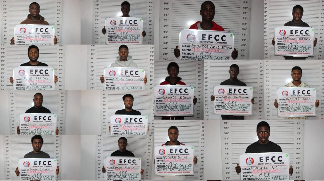Court jails 15 Yahoo Boys in Benin