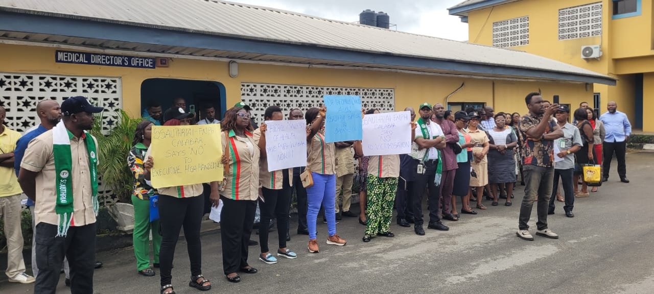 Calabar Neuro-Psychiatric Hospital's workers draw line with CMD, Dr Theophilus Osim