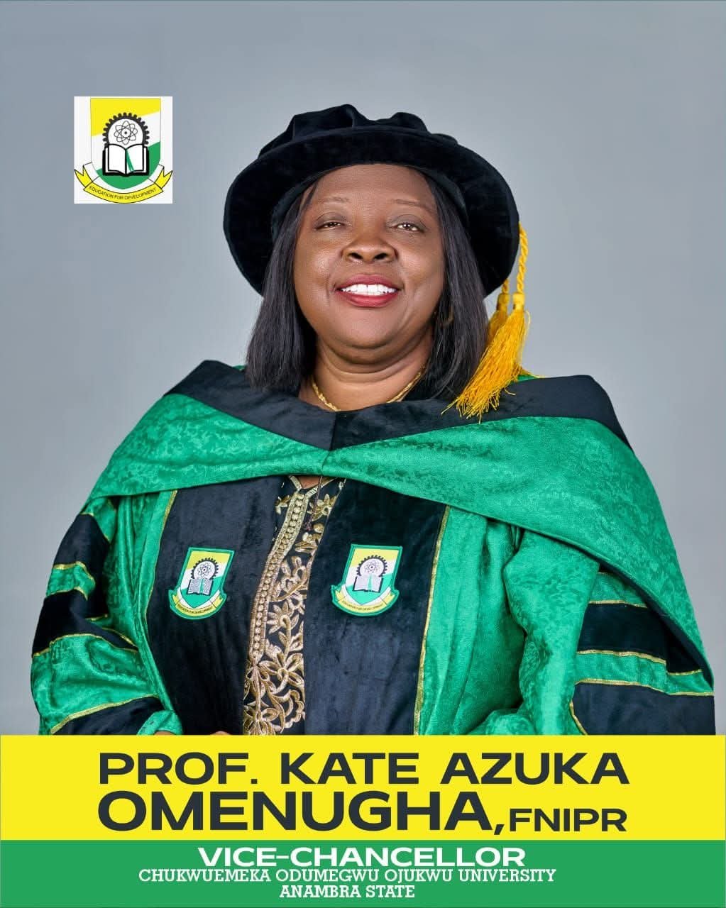 Official Portrait of 5th Substantive Vice Chancellor of COOU, Prof. Kate Azuka Omenugha