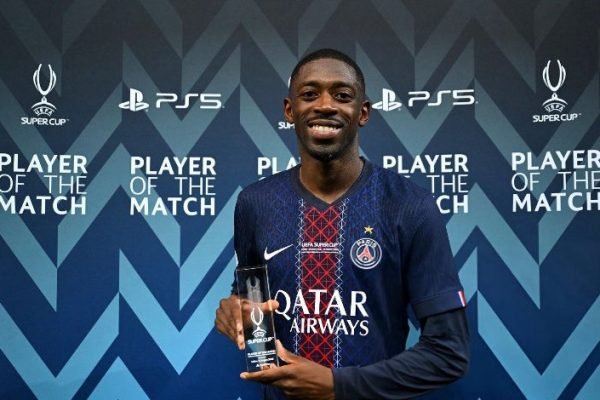 Ousmane Dembele PSG make comeback to beat Tottenham to lift first-ever UEFA Super Cup