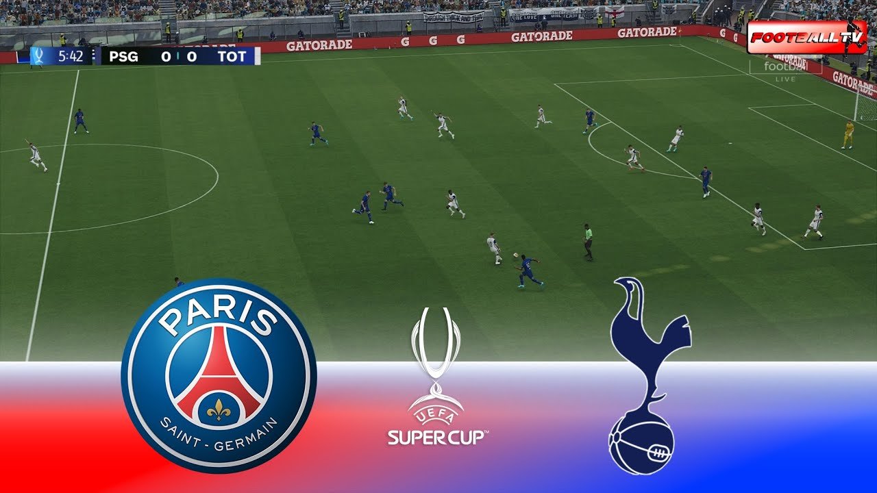 LIVE MATCH: PSG vs Tottenham | UEFA Super Cup