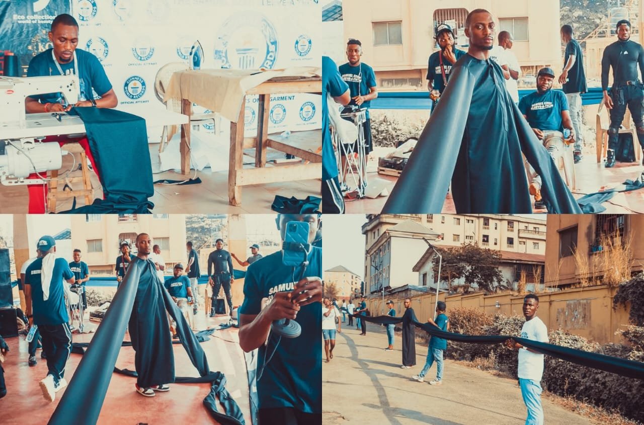 Ojukwu varsity student breaks Guinness World Records for longest sleeves on a garment