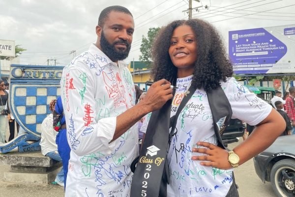 Gov Otu's aide pens emotional message after graduating with daughter same day Saviour Asuquo graduates with daughter
