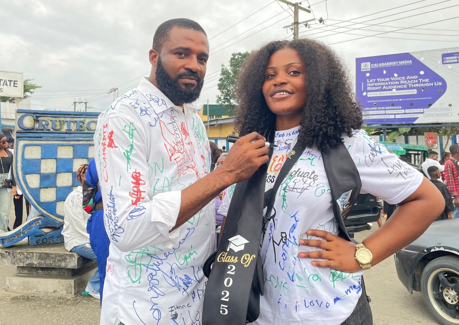 Gov Otu's aide pens emotional message after graduating with daughter same day Saviour Asuquo graduates with daughter