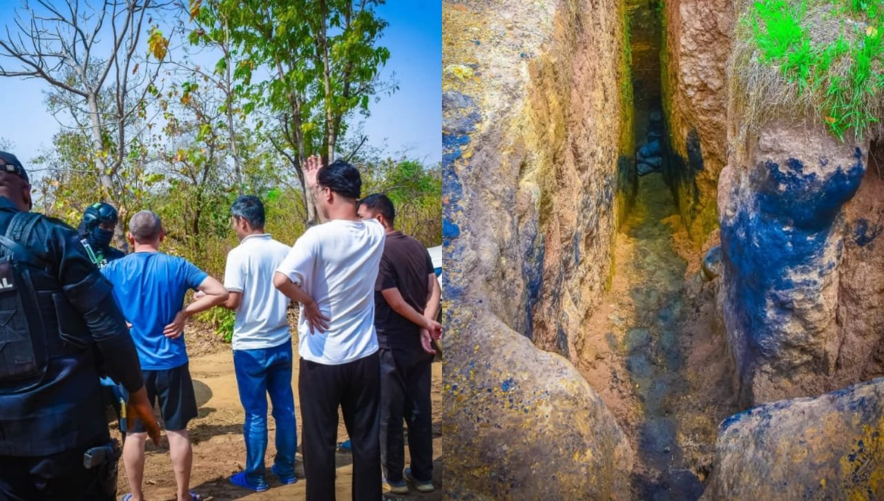 Chinese nationals on the run as taskforce uncovers illegal mining tunnel in Cross River