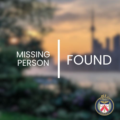 Toronto police locate 36-year-old man reported missing, identified as Martin in the Dixon Road and Martin Grove Road area.