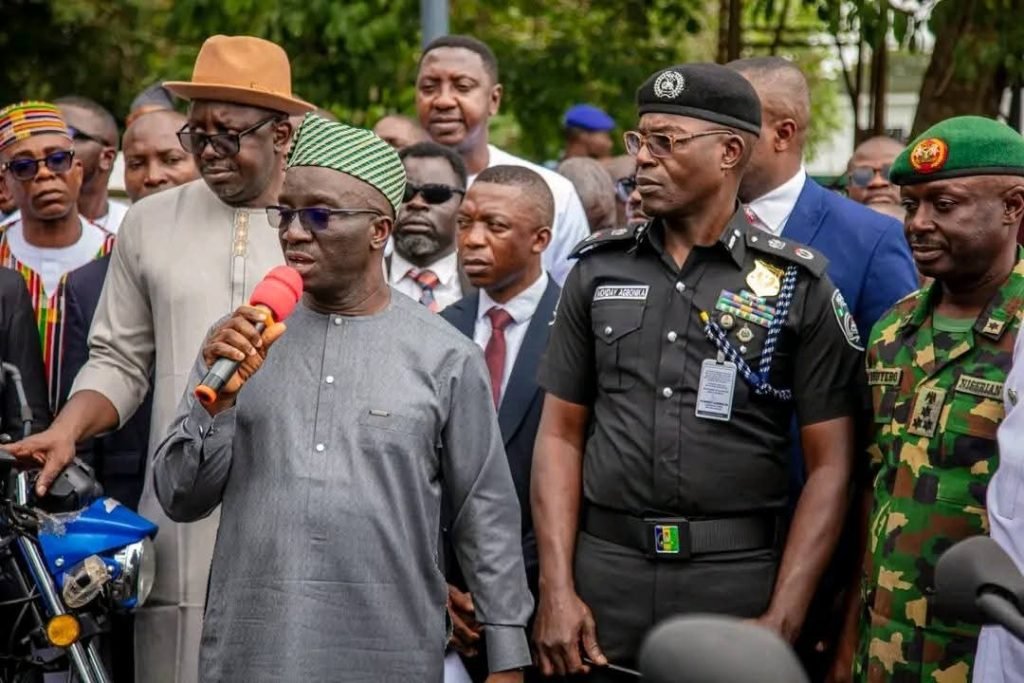 Governor Okpebholo commissions 300 motorbikes to beef up security