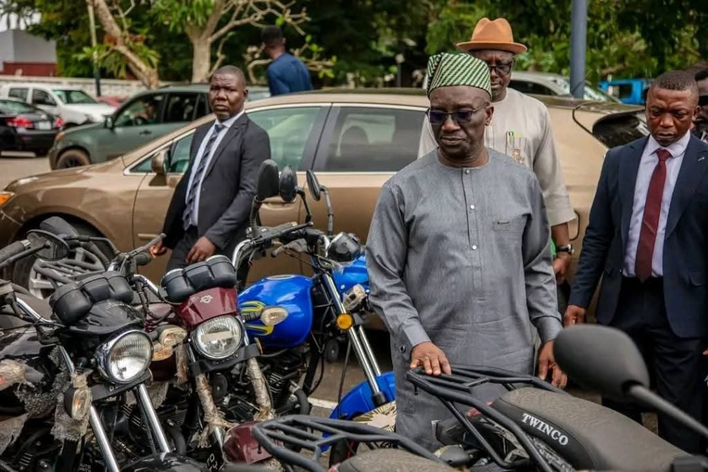 Governor Okpebholo commissions 300 motorbikes to beef up security