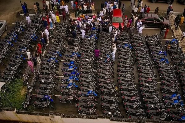 Governor Okpebholo commissions 300 motorbikes to beef up security