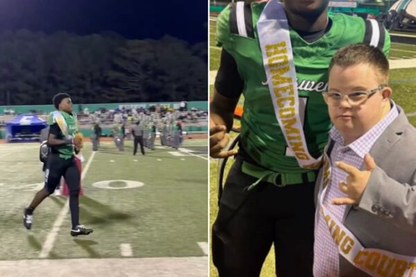 Trey Smith Roswell quarterback Trey Smith gives his homecoming crown to Down Syndrome fan