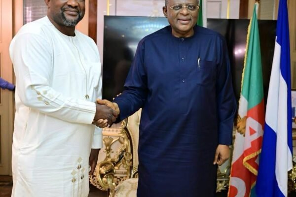 bassey otu and raphael adoga morphy SA DPPME celebrates Governor Otu @66, describes him as 'Mr Infrastructure'