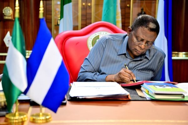 bassey otu signing 2 Governor Otu appoints Ekpo and Aruku to head empowerment initiatives