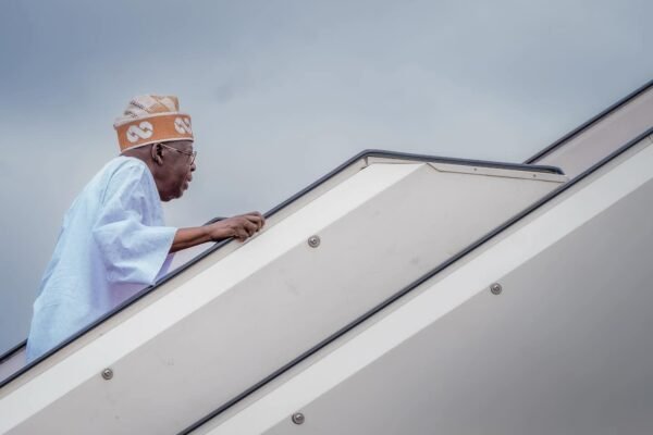 bola tinubu plane President Tinubu leaves Nigeria for Italy
