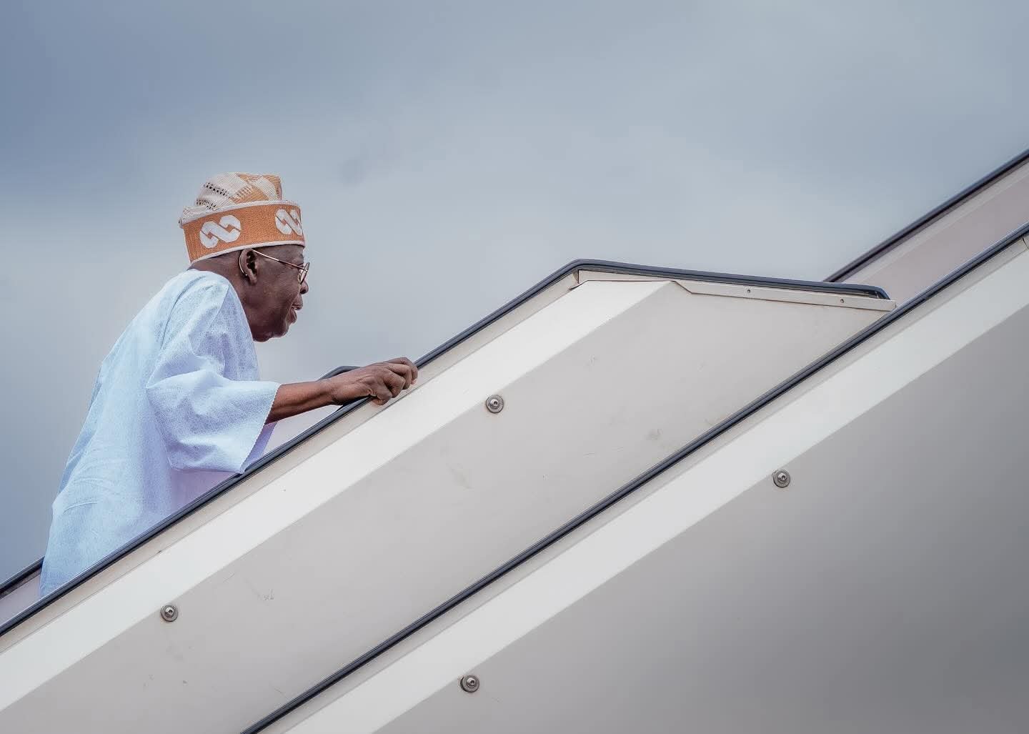 bola tinubu plane President Tinubu leaves Nigeria for Italy