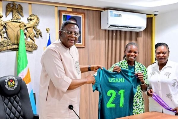 Gov Otu splashes WAFCON Star, Miracle Usani with ₦50m, Land Gifts