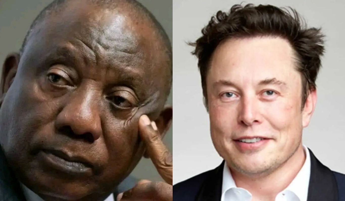 Cyril Ramaphosa and Elon Musk Elon Musk accuses South African government of racism