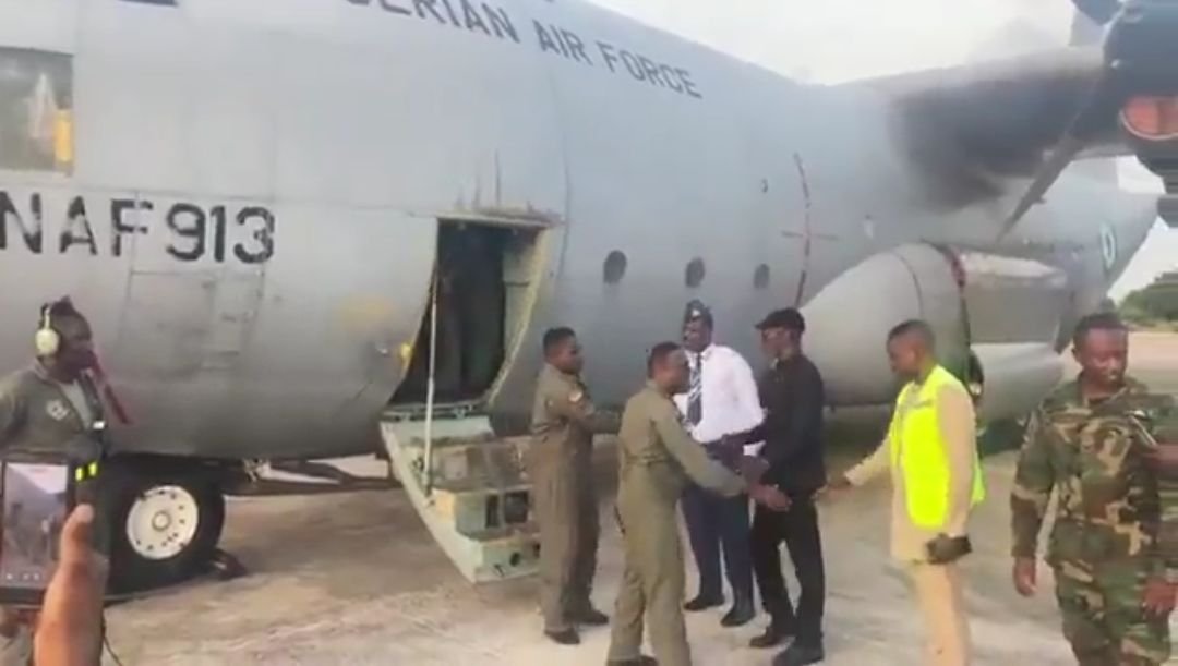 NAF C 130 aircraft 2 NAF C-130 aircraft arrives Accra, Ghana