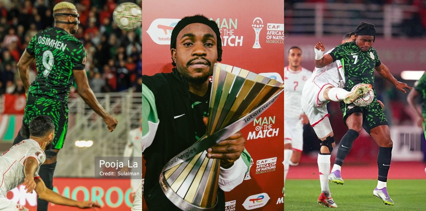 Nigeria vs Tunisia #AFCON2025: Nigeria reach round 16 in 5-goal thriller against Tunisia