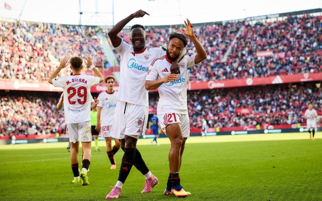 akor adams and chidera ejuke Adams and Ejuke help Sevilla demolish Oviedo