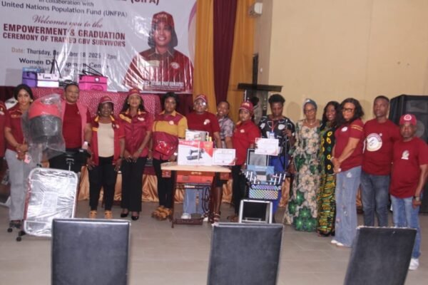 b79c2f81 3dc3 4582 91d8 ae54a3329d24 GIFA Trains, Provides Business Start-up Equipment to 20 Survivors