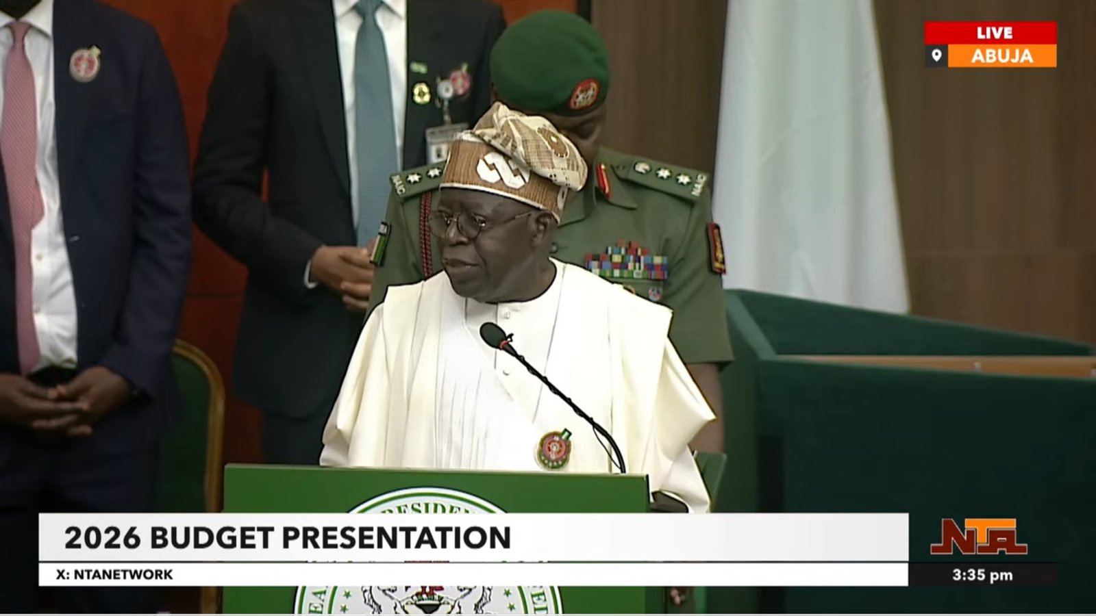bola tinubu budget speech President Tinubu's 2026 budget defence speech