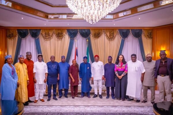 bola tinubu with nlc labour Insecurity: Labour calls off nationwide protest
