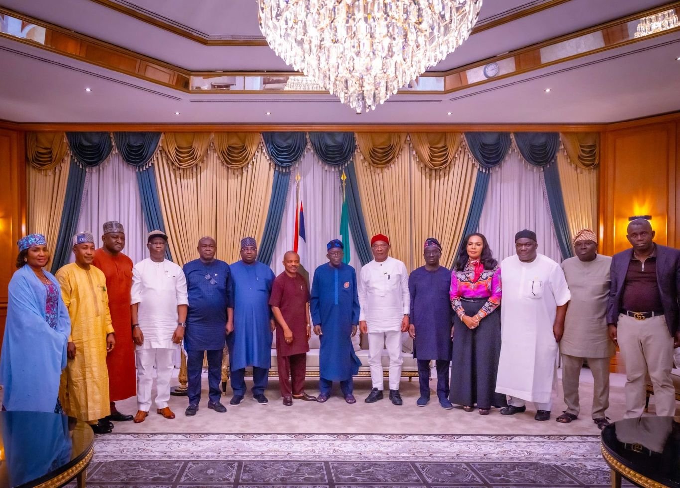 bola tinubu with nlc labour Insecurity: Labour calls off nationwide protest