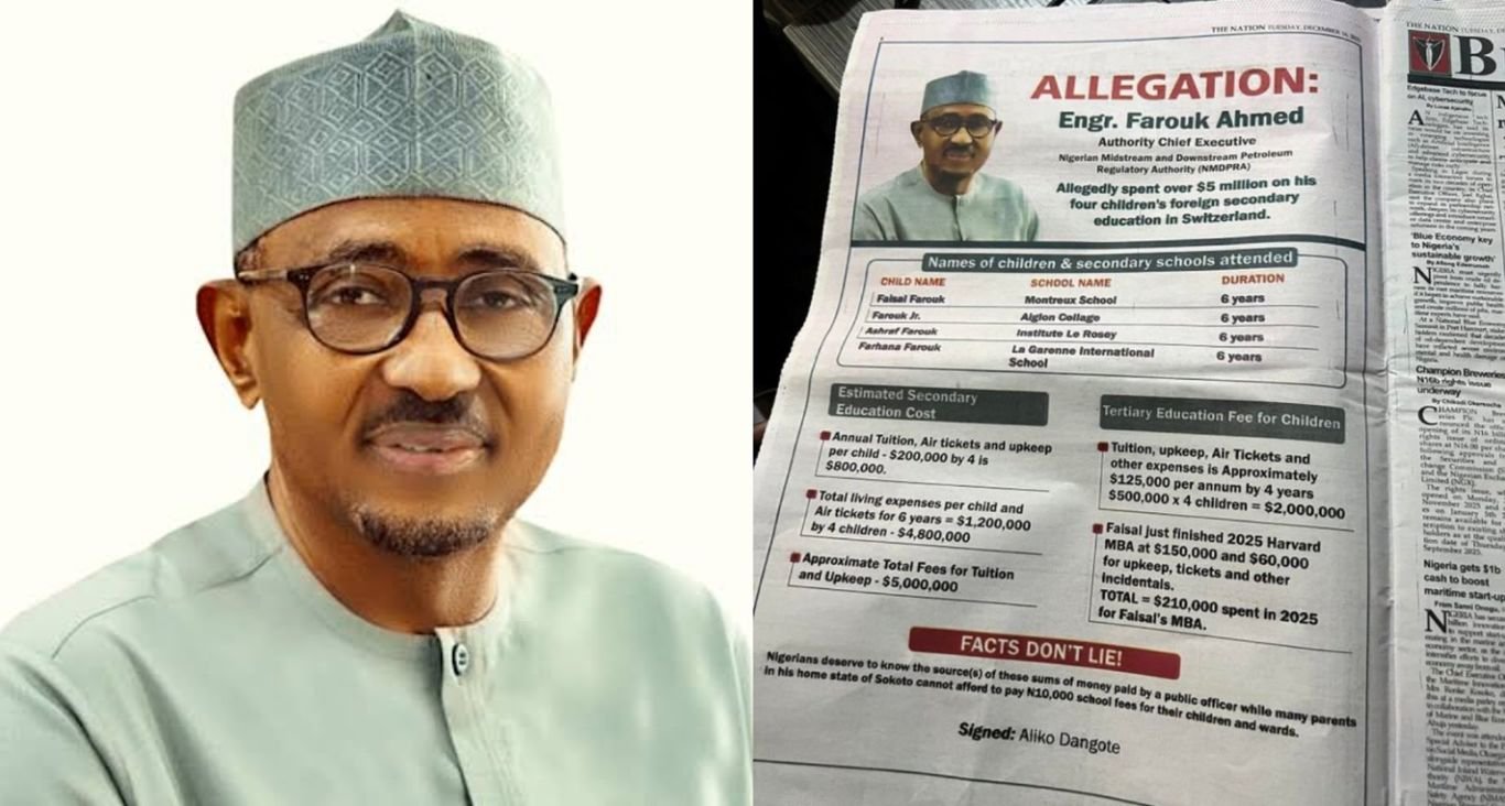 dangote farouk allegation 2 ICPC receives Dangote's petition against NMDPRA CEO Farouk Ahmed