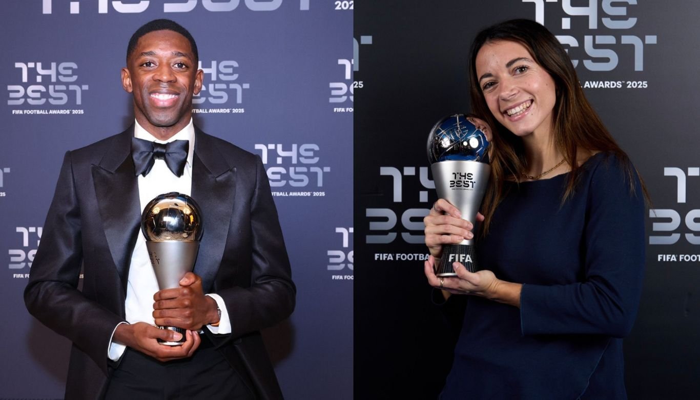 dembele and bonmati Dembele, Bonmati crowned FIFA The Best after historic seasons