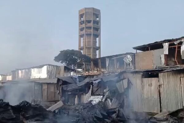 jos terminus market Fire razes over 20 shops at Terminus market