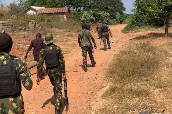 nigerian military troops Soldiers neutralise 16 suspected ISWAP fighters in Borno