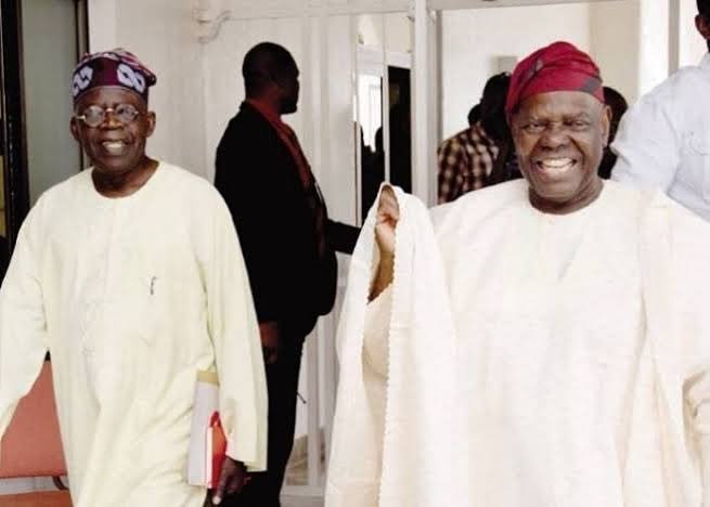 Bola Tinubu and Bisi Akande Tinubu pays special tribute to Chief Bisi Akande at 87