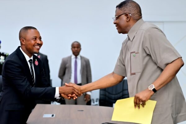 Egbung Odama Egbung and Bassey Otu Otu swears in Egbung as Bekwarra Chairman
