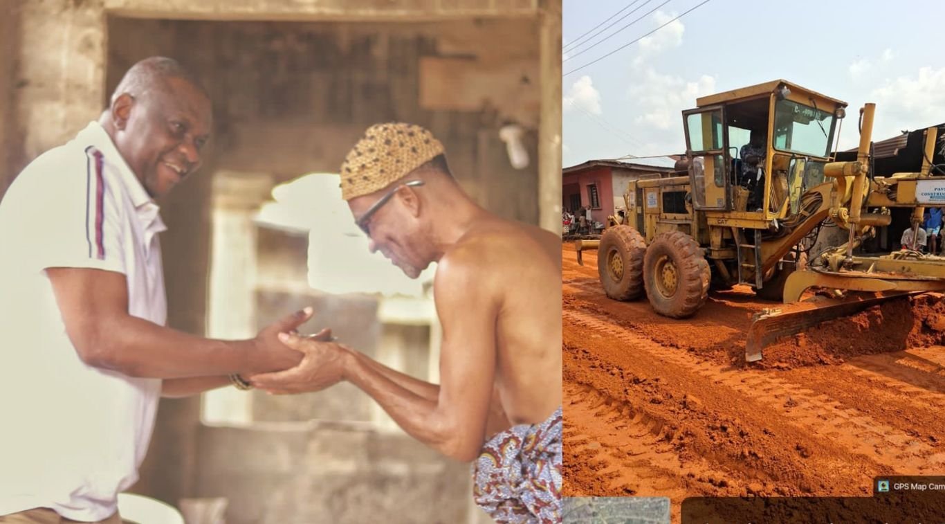 Eteng Williams Mkpani Road Sen. Williams begins construction of 2km Mkpani ring road