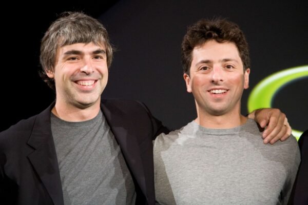 Larry Page and Sergey Brin Silicon Valley billionaires threaten to flee California