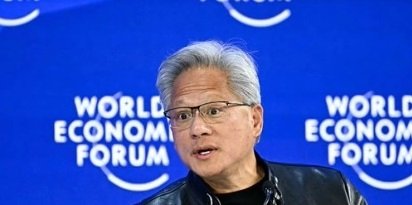 Nvidia CEO Jensen Huang Nvidia CEO Jensen Huang speaks at Davos: AI robotics presents Europe with a once-in-a-century development opportunity, a chance to "overtake the US on a curve"