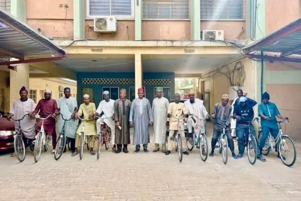 Shehu Wada Sagagi bicycle empowerment Commissioner donates bicycles to junior staff