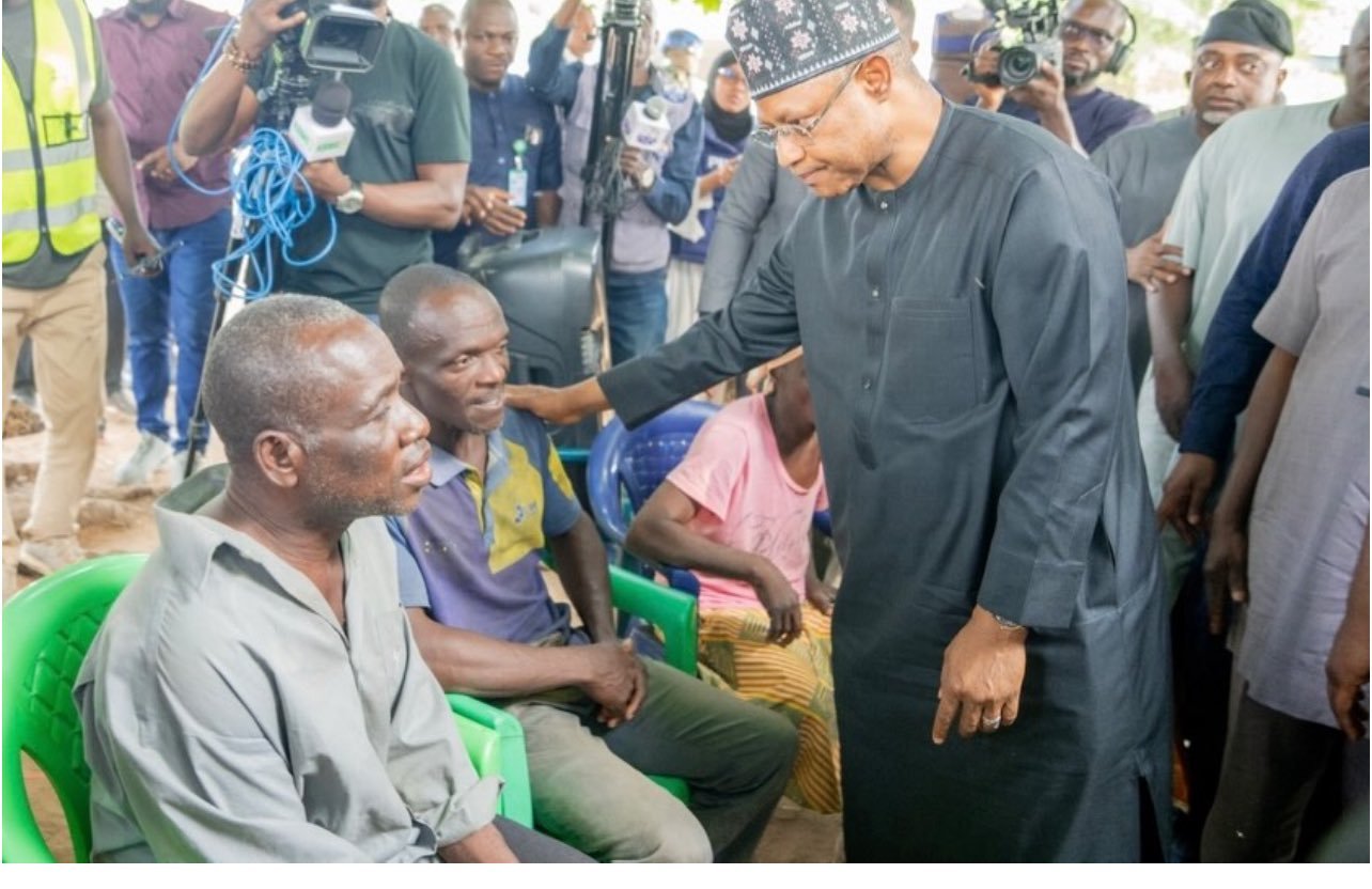 Uba Sani visits Kurmin Wali 3 Gov Uba Sani visits Kurmin Wali where 170 Christians were kidnapped