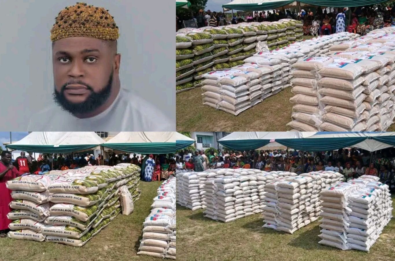 cyril omini christmas rice Cyril Omini distributes over 2,000 bags of rice, other gifts to constituents